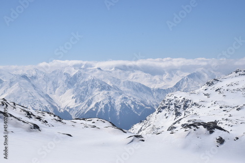 Cime Caron Snow Mountain Top Val Thorens France zoom x1 © DJBStock
