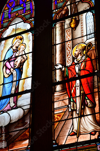 Benodet, France - may 16 2021 : Saint Thomas Becket church