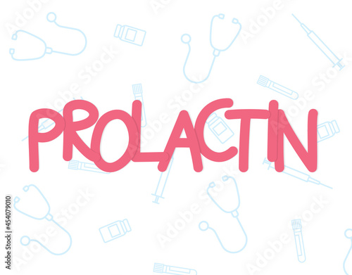 prolactin hormone concept - vector illustration