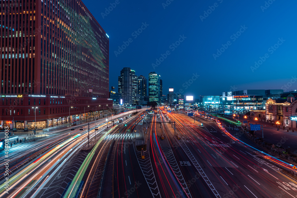 Fototapeta premium 서울역 야경