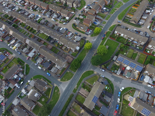 aerial photography of sutton park, Hull, housing estate. Kingston upon Hull Yorkshire England 