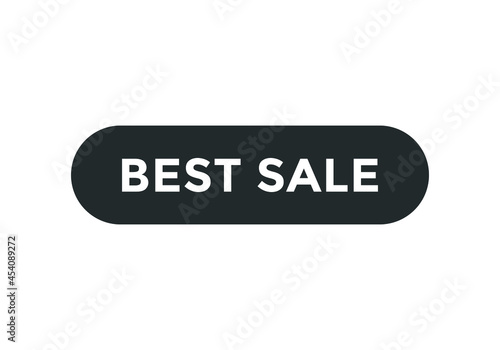 best sale text sign icon. rounded shape template. white color text