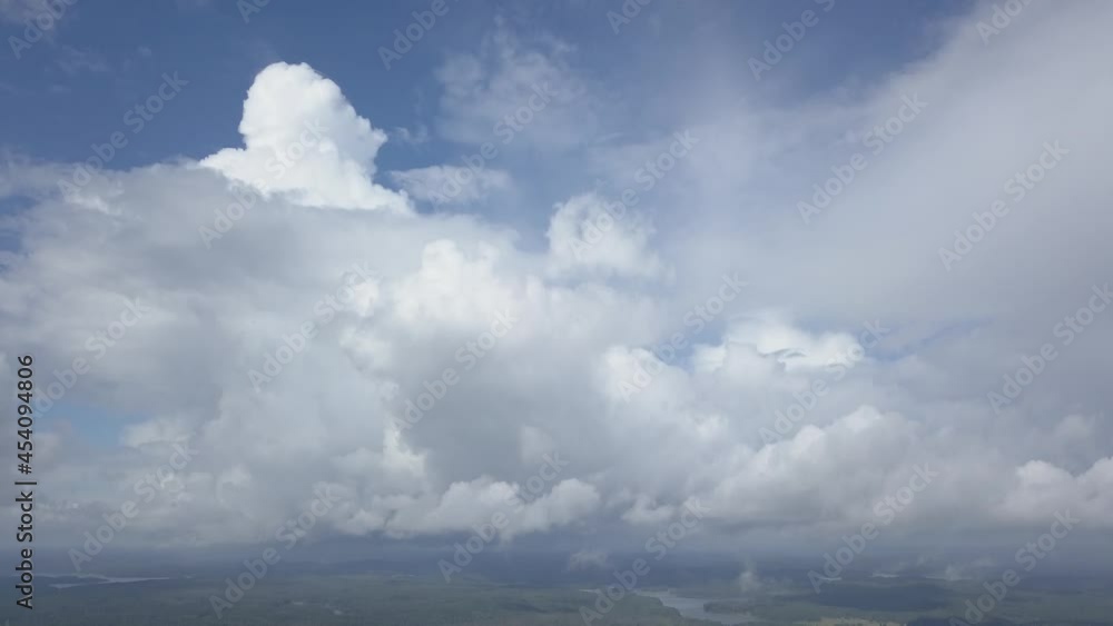 rain clouds above the forest and lake rain clouds above the forest and lake