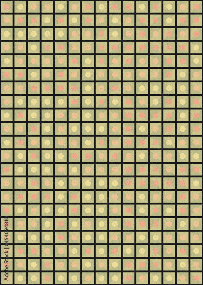 Fototapeta premium Abstract Geometric Pattern generative computational art illustration