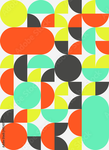 Background abstract geometric flat design style