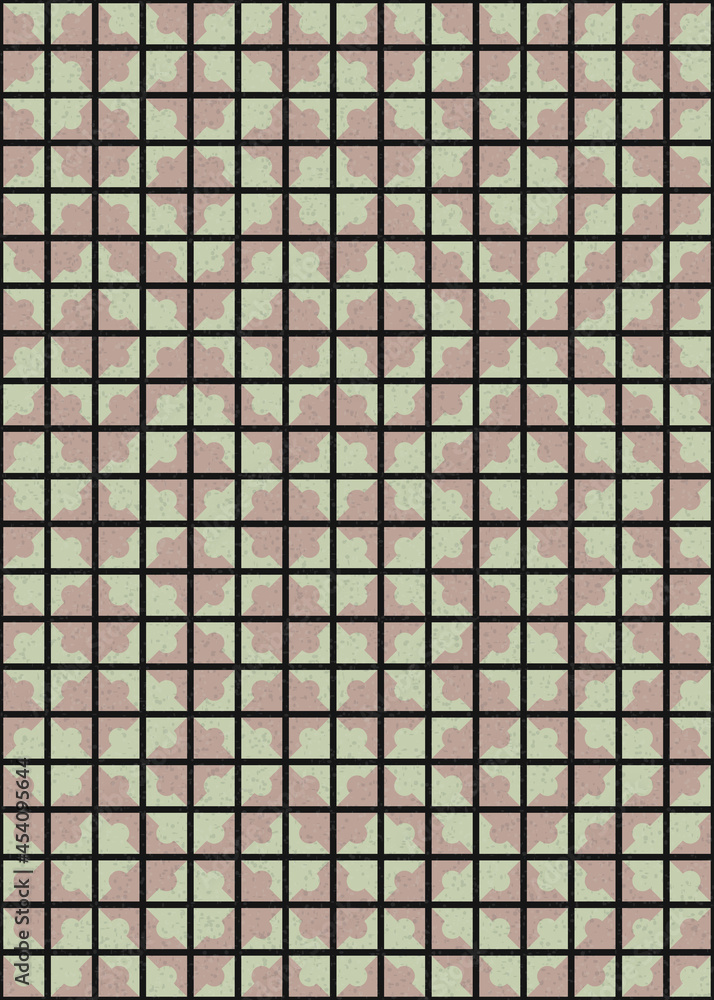 Fototapeta premium Abstract Geometric Pattern generative computational art illustration