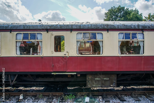 Old train carriage in  Colne Valley Railway