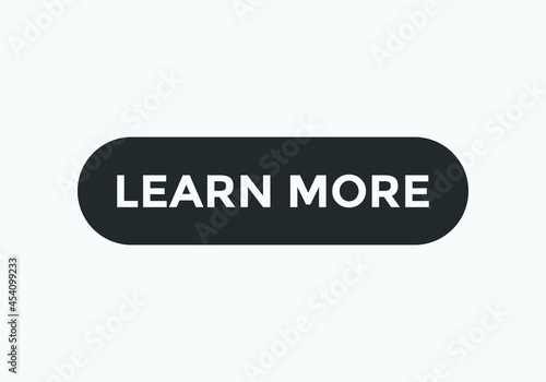 learn more sign icon. learn more text web button.