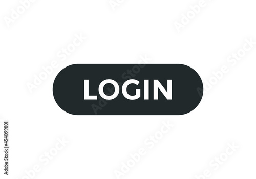 login button. sign icon label login. web button template