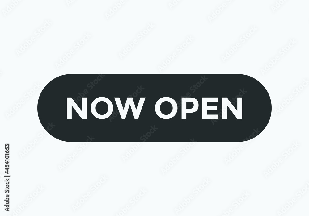 open now text web button. rounded shape template. open now text web button. rounded shape template.