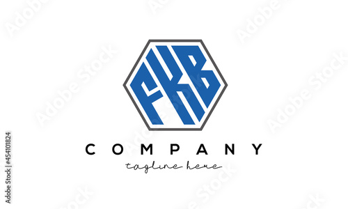 letters FKB creative polygon logo victor template	 photo