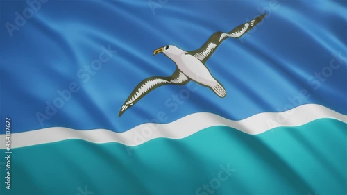 Midway Atoll - Waving Flag Video Background photo