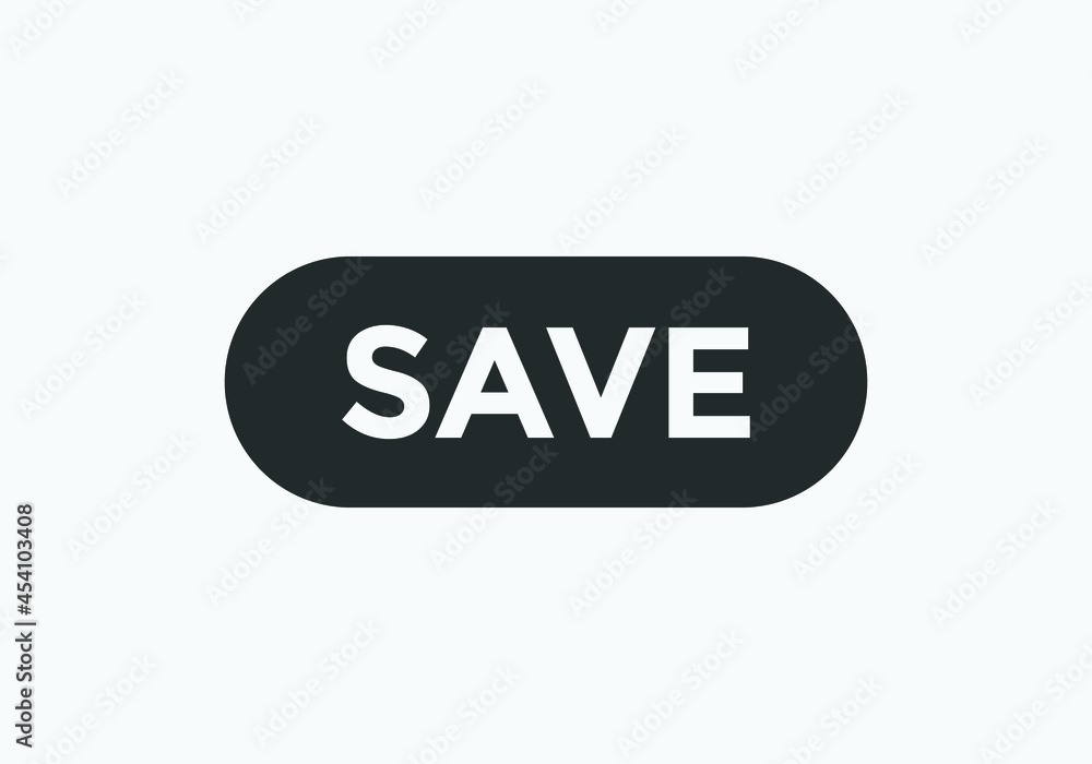save text sign. rounded shape web button save text sign. rounded shape web button