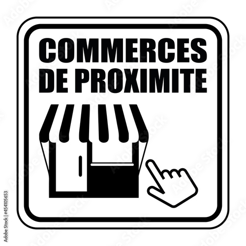 Logo commerces de proximité.