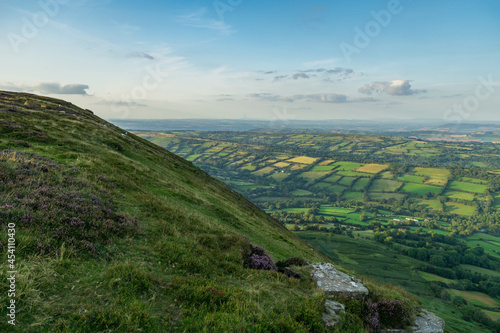 Green landscape of the Black Mountains