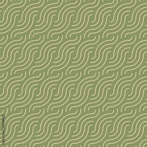 Japanese classic vector waves pattern in modern design. Ready for seamless background, fabric, textile, paper decoration. Asian sea waves pattern. Japanese traditional wavy geometry elements pattern.