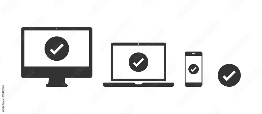 チェックマーク 完了のアイコンイラストセット シルエットバージョン Stock Vector Adobe Stock チェックマーク 完了のアイコンイラストセット シルエットバージョン Stock Vector Adobe Stock