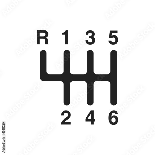 Transmission vector icon, car symbol. Modern, simple flat vector illustration for web site or mobile app