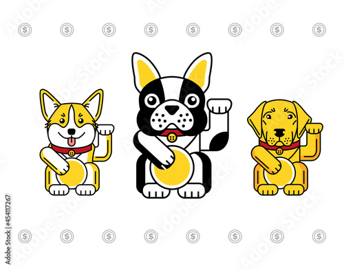 Lucky bulldog, corgi, labrador bring good luck