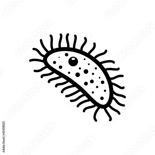 Bacteria icons vector. bacteria illustration sign. microbe symbol.