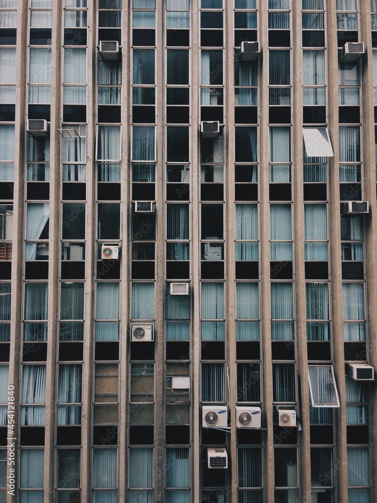 Patterned building in São Paulo Patterned building in São Paulo