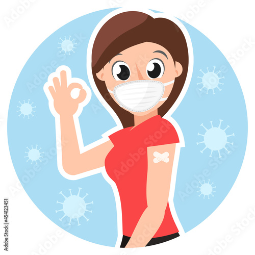 Girl was vaccinated against the virus and is showing well. Vaccination