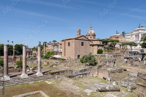 Roman Forum, Temple of Peace, UNESCO heritage site, Rome, Lazio, Italy