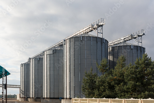 Modern Granary elevator and seed cleaning line.