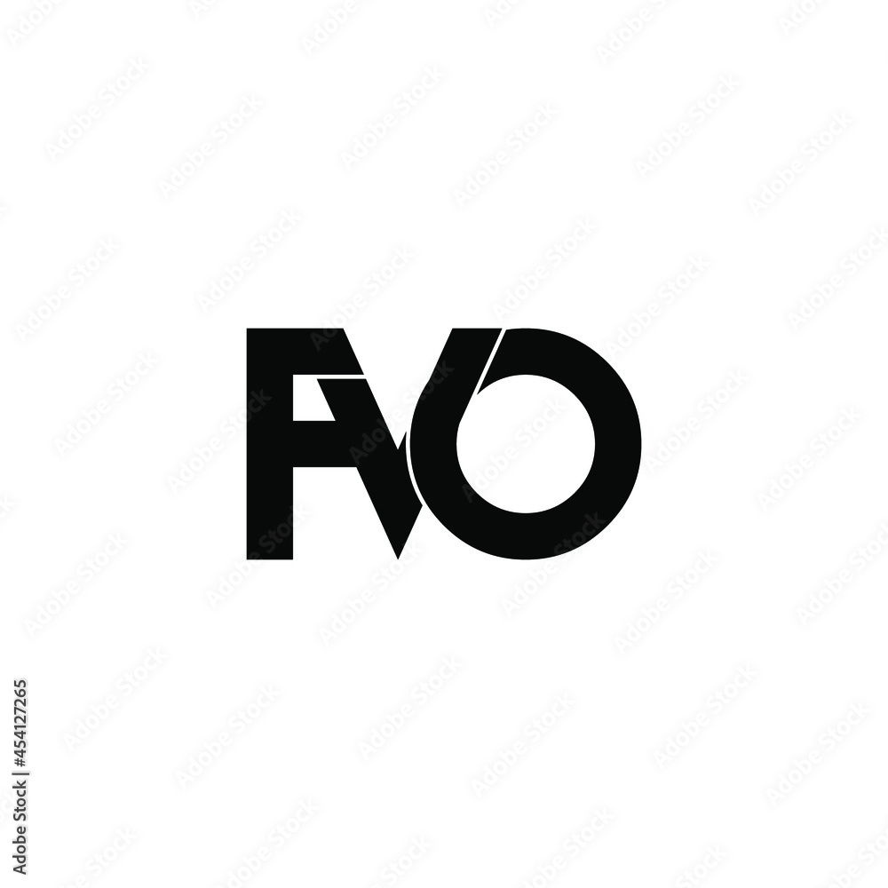 fvo initial letter monogram logo design fvo initial letter monogram logo design