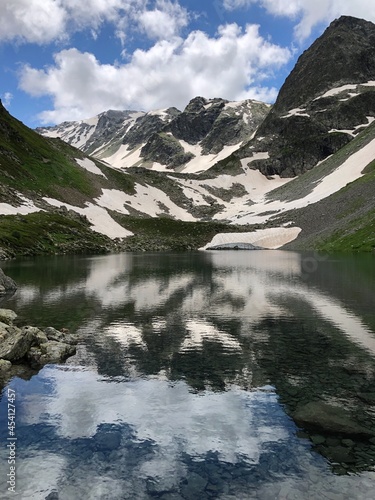 Alpin Semitsvetnoe lake  Arkhyz  Karachay-Cherkess Republic