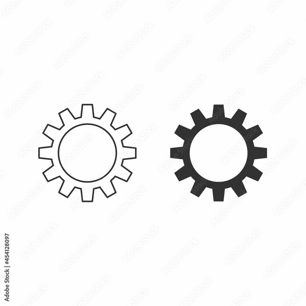 Gear, cog vector icon Gear, cog vector icon