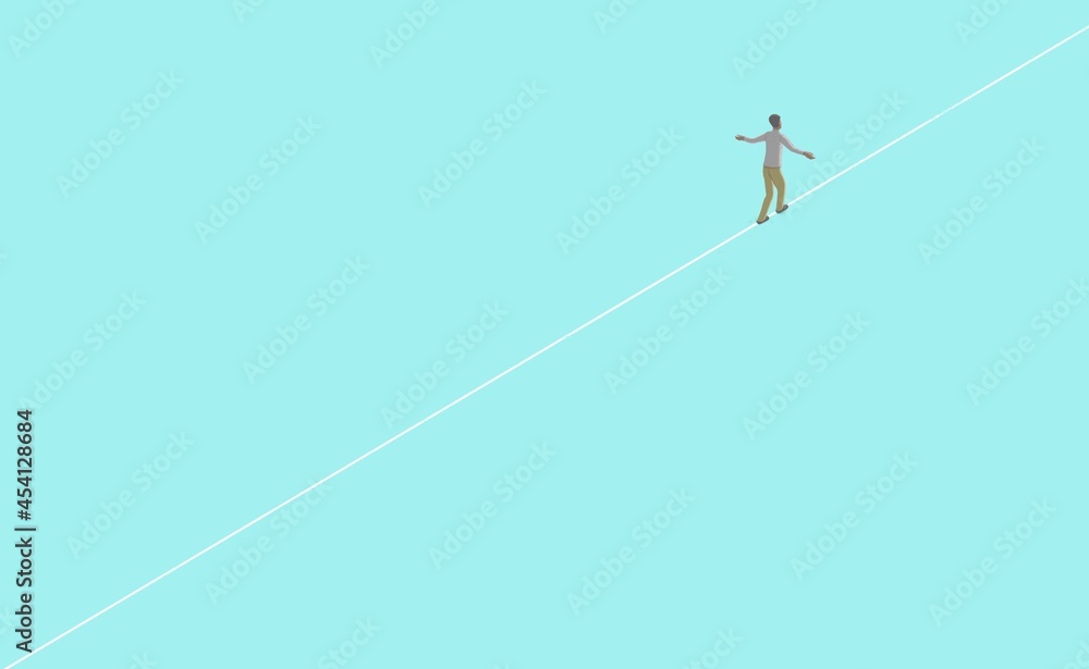 Conceptual art, man walking on surreal wall, hope lonely success and ambition concept, black and white 3d illustration, abstract of architechture Conceptual art, man walking on surreal wall, hope lonely success and ambition concept, black and white 3d illustration, abstract of architechture