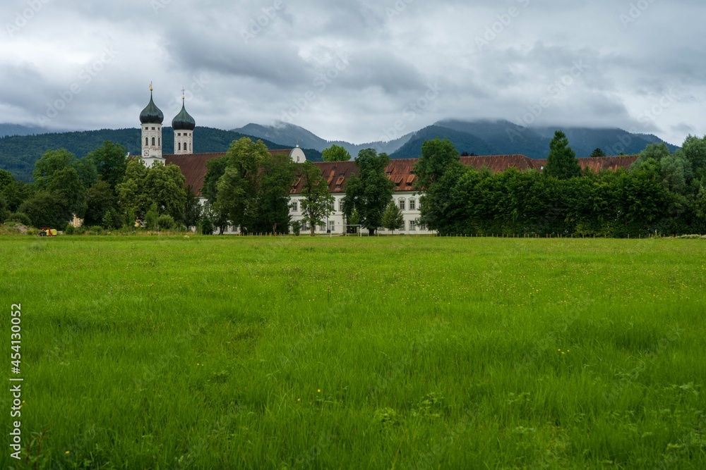 Benediktbeuern Abbey before a thunderstorm Benediktbeuern Abbey before a thunderstorm