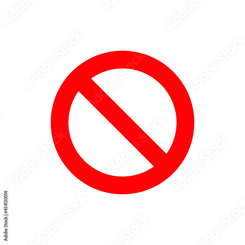 prohibition sign vector icon, prohibition sign