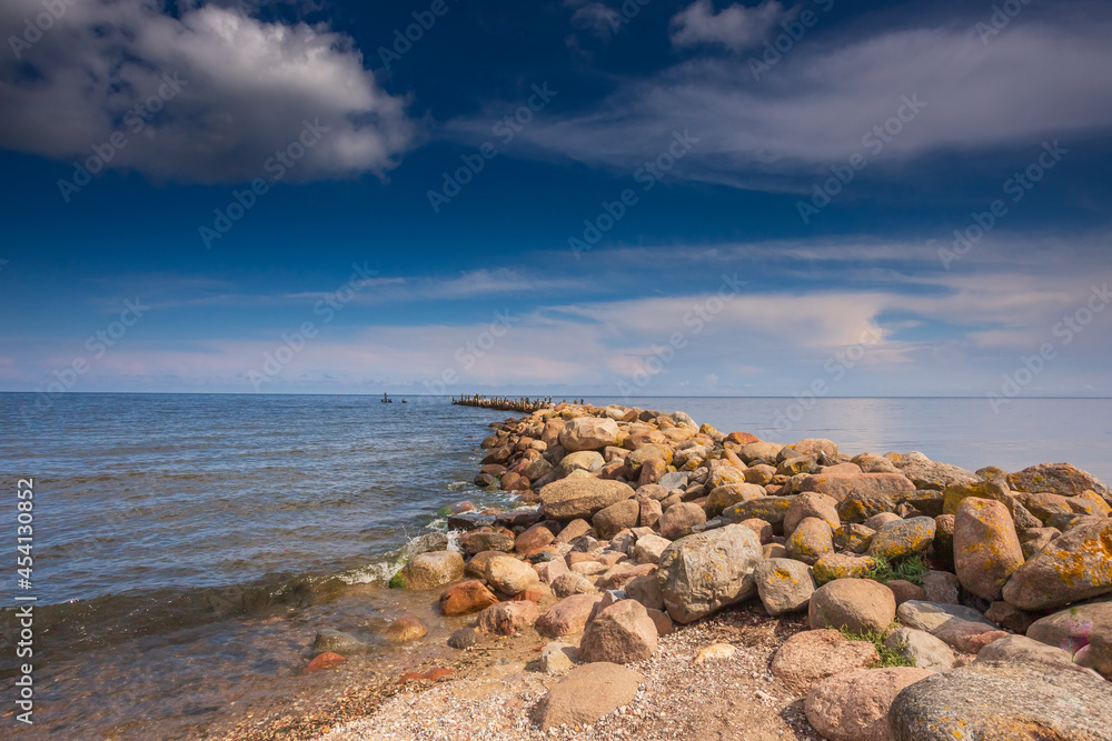 Seascape of the Gulf of Riga, Latvia, Baltic country Seascape of the Gulf of Riga, Latvia, Baltic country