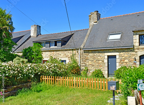 Saint Gildas de Rhuys, France - june 6 2021 :  landscape around Saint Gildas de Rhuys photo