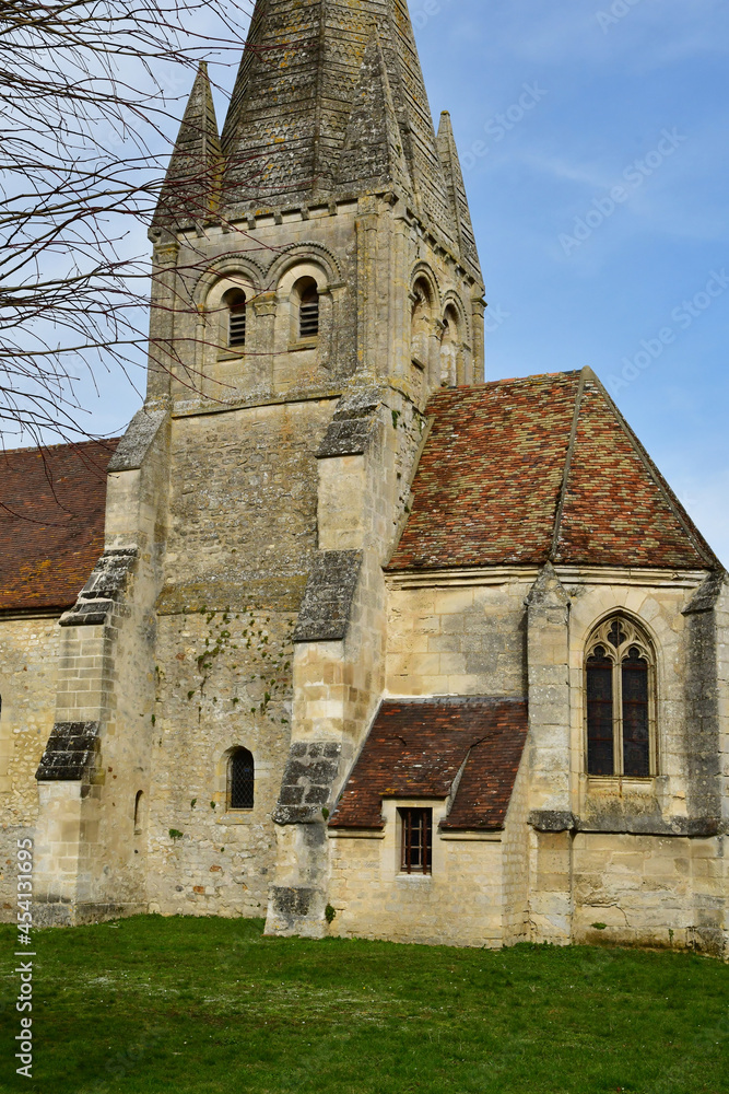 Gadancourt; France - february 20 2021 : Saint Martin church