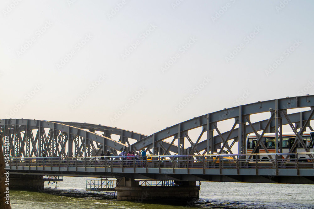 Saint Louis bridge over the river - Senegal Saint Louis bridge over the river - Senegal