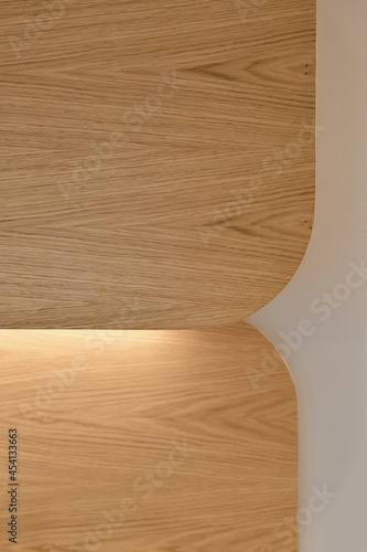 wooden boards with led light