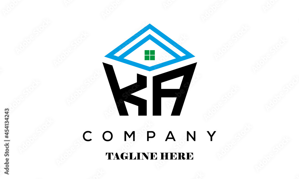 KA real estate latter logo vector