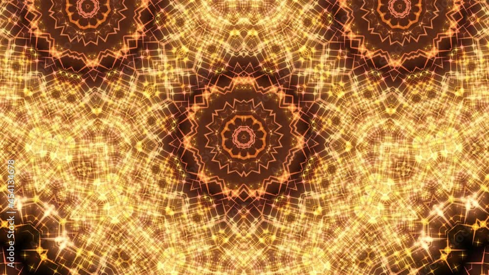 Gold fire burning effect in abstract animation Gold fire burning effect in abstract animation