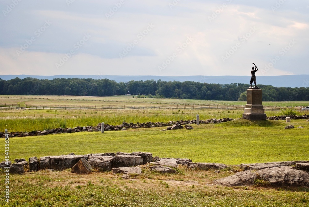 Gettysburg, PA The 72nd Pennsylvania Infantry Monument, a memorial on