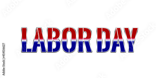 united states labor day text effect