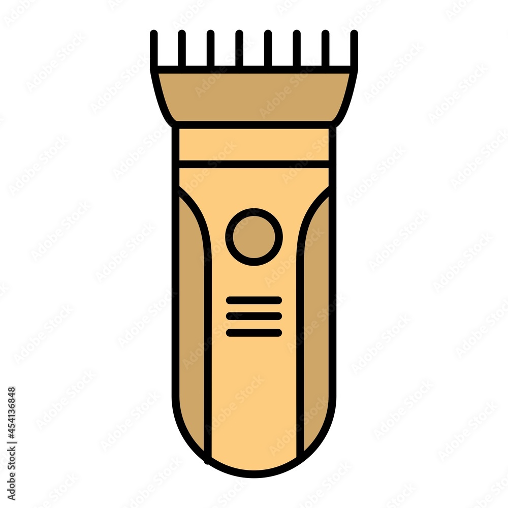 Vector Hair Clipper Filled Outline Icon Design Vector Hair Clipper Filled Outline Icon Design