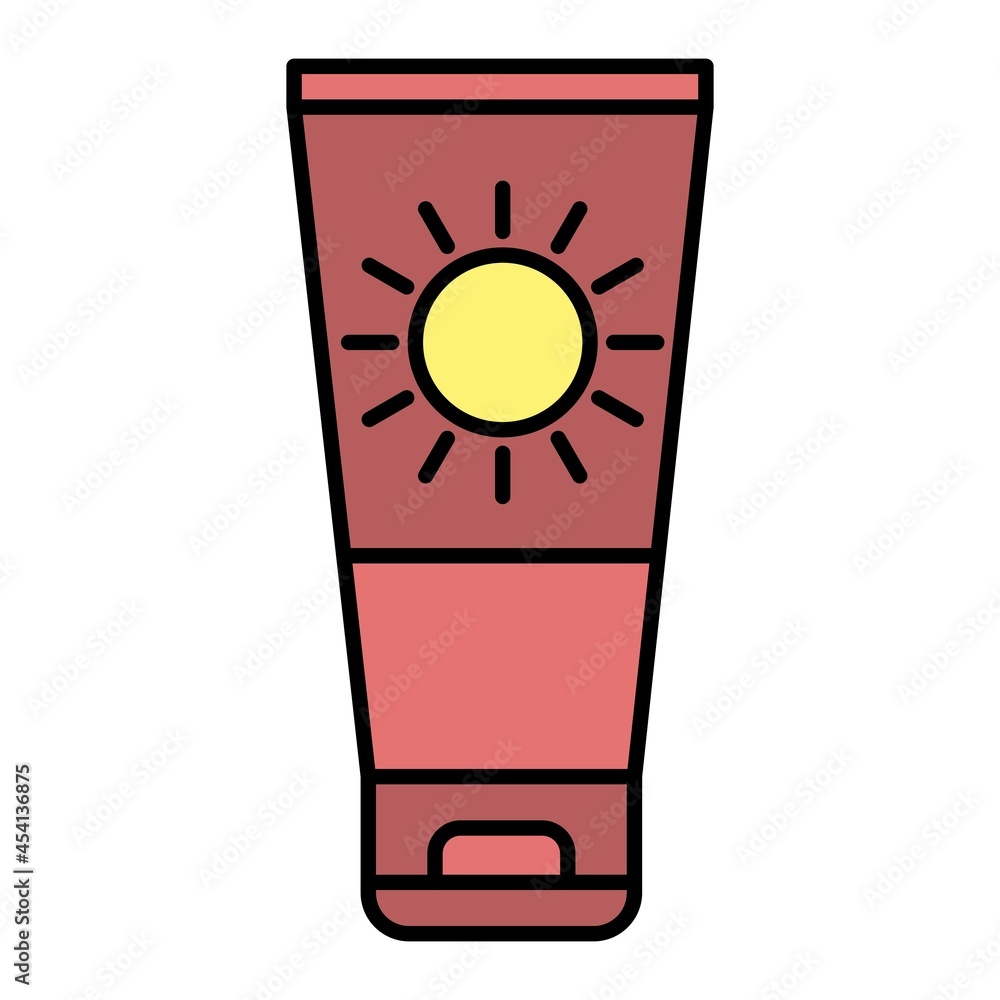 Vector Sunscreen Filled Outline Icon Design Vector Sunscreen Filled Outline Icon Design