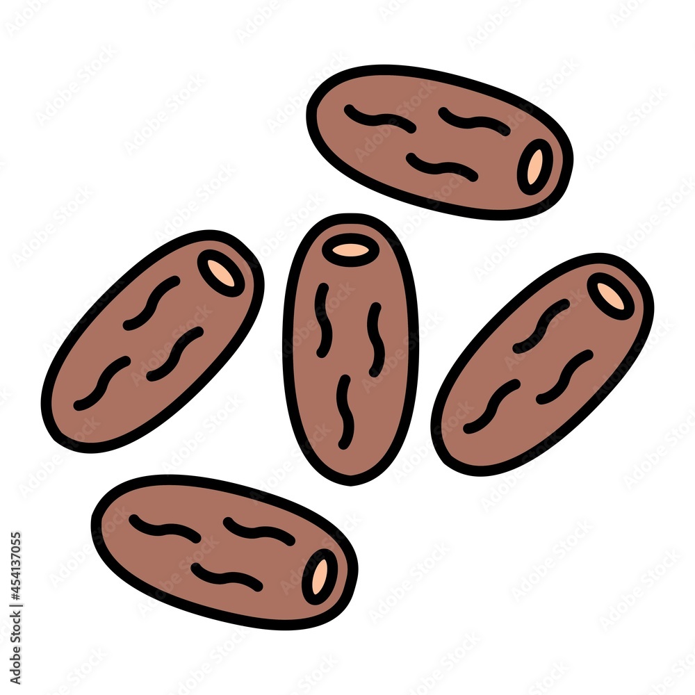 Fototapeta premium Vector Dates Filled Outline Icon Design