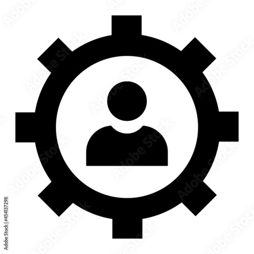 Vector Administration Glyph Icon Design