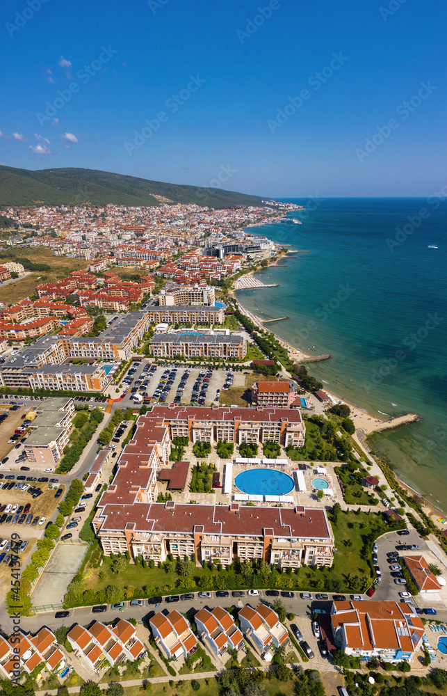 Aerial view to sea resort Sveti Vlas