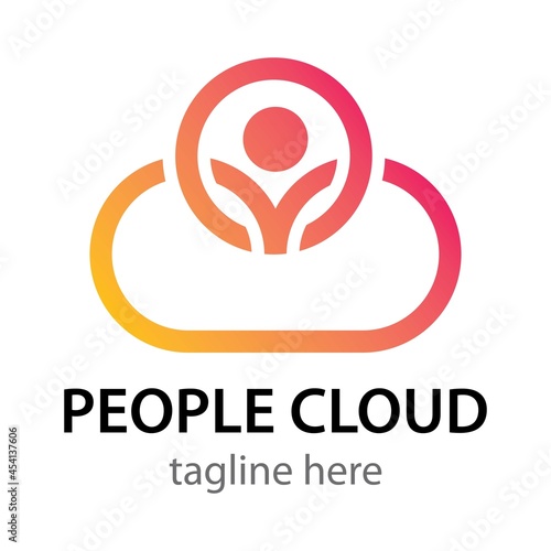 Wallpaper Mural People cloud logo vector Torontodigital.ca