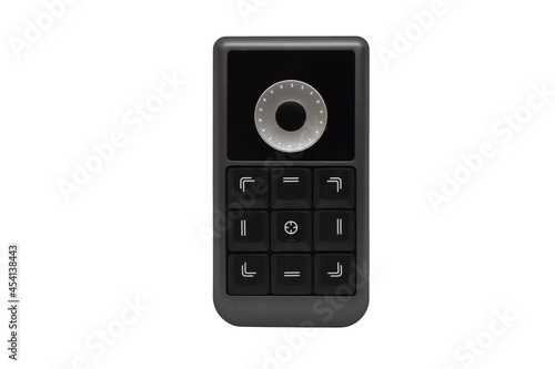 Remote control for graphic tablet isolated on white background